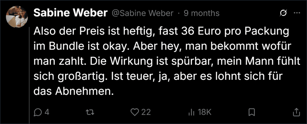 MedicGLP Twitter Bewertungen