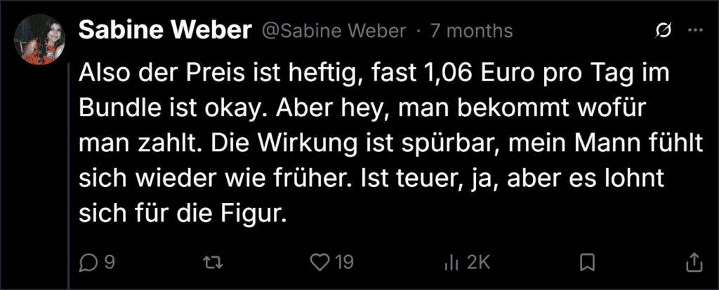 Slim Coffee Booster Twitter Bewertungen