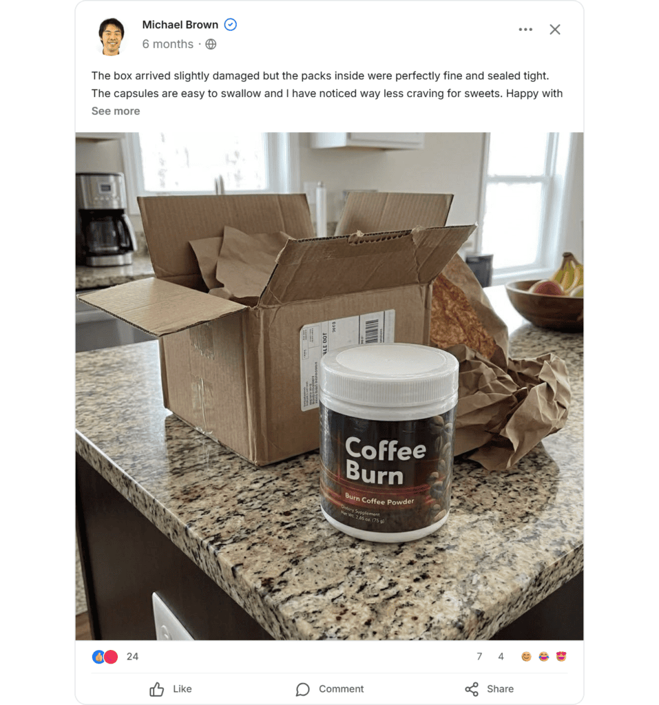 Coffee burn reviews 