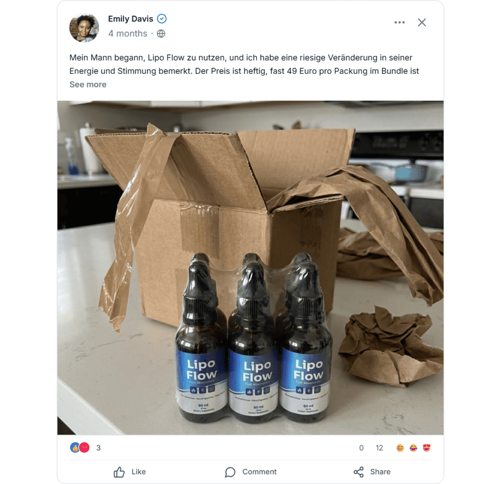 Lipo Flow Facebook Bewertungen