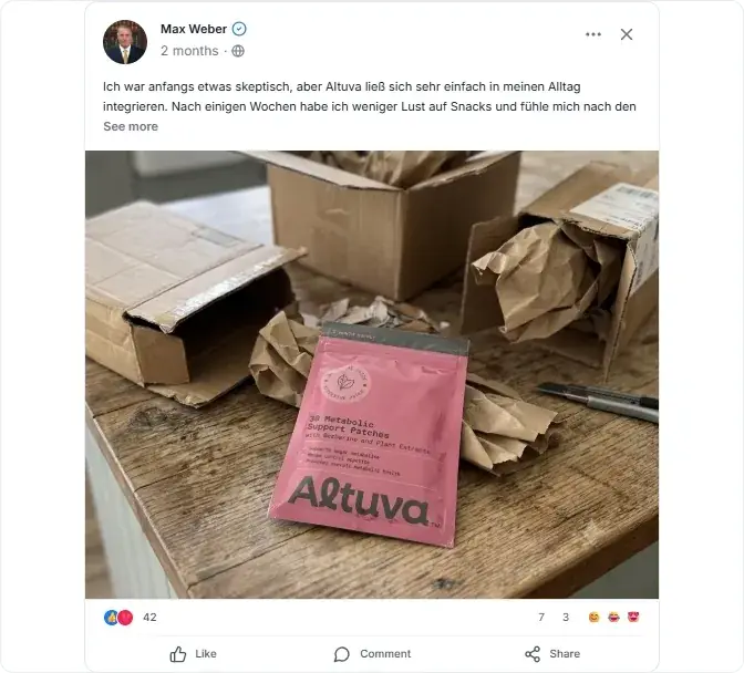 Altuva Bewertungen Facebook