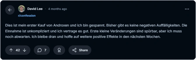 Androxen Reddit Bewertungen