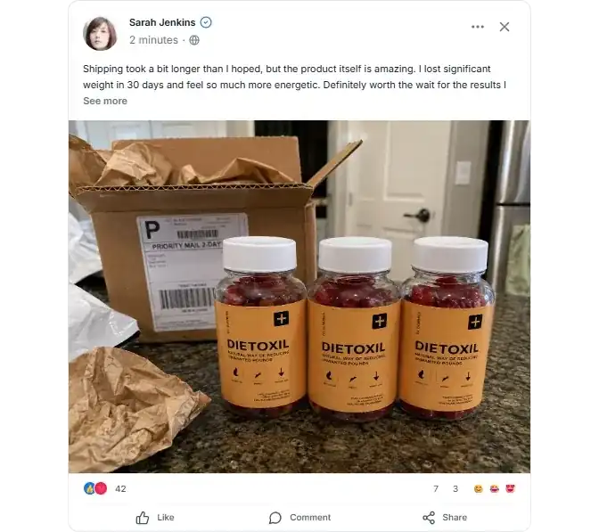 Dietoxil Facebook Reviews