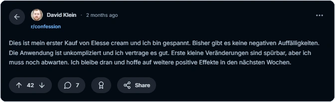 Elesse Cream Reddit Bewertungen