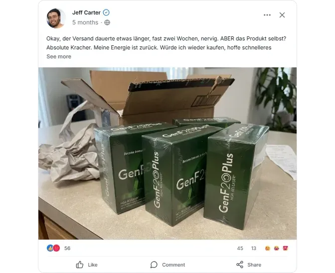 GenF20 Facebook Bewertungen