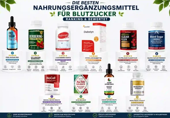 Nahrungsergänzungsmittel für Blutzucker