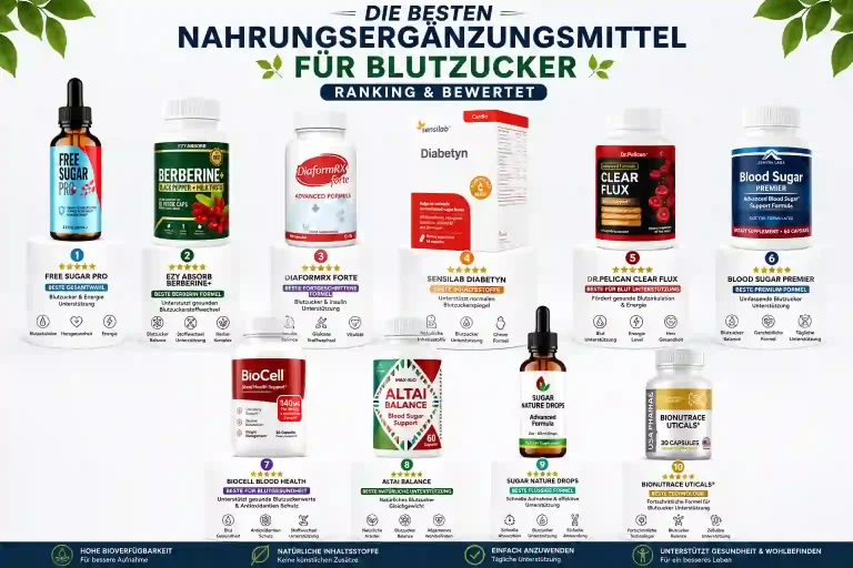 Nahrungsergänzungsmittel für Blutzucker