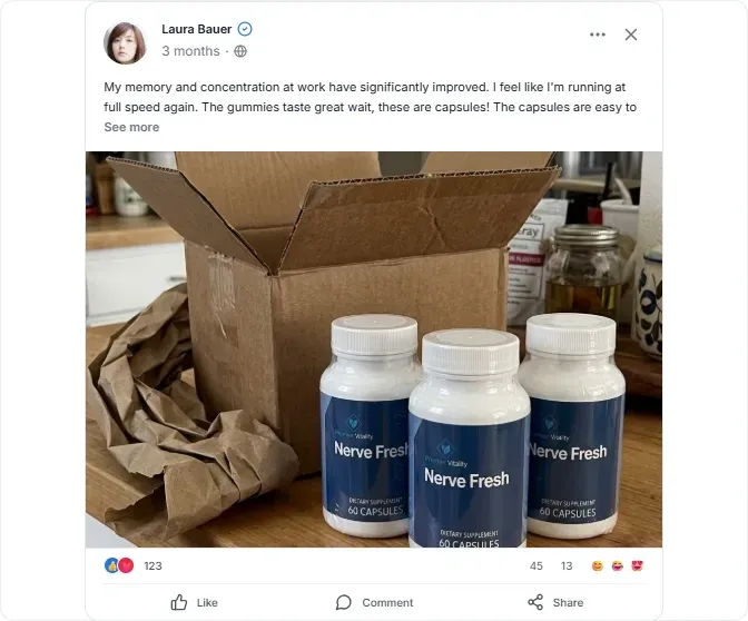 Nerve Fresh Facebook Reviews