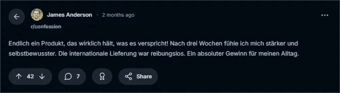 Semenax Reddit Bewertungen
