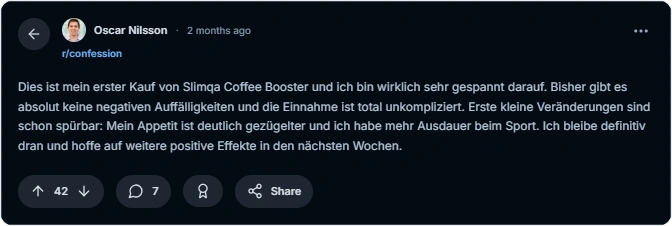 Slimqa Slim Coffee Booster Reddit Bewertungen
