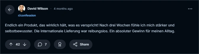 Testosil Reddit Bewertungen