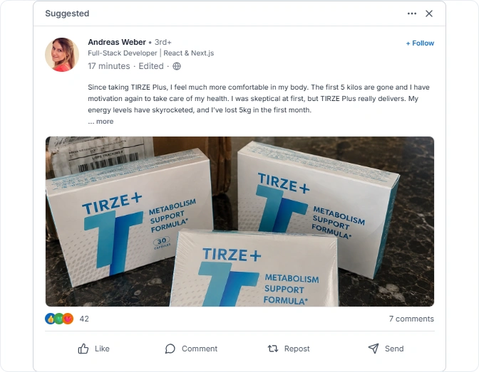 Tirze Plus Linkedln Reviews