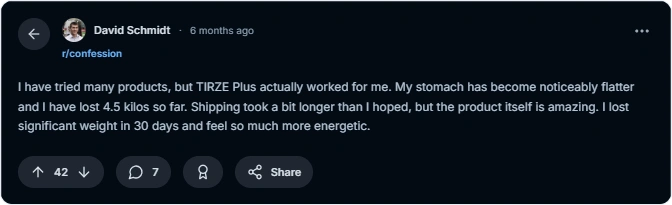 Tirze Plus Reddit Reviews