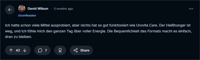 Urovita Care Reddit Bewertungen