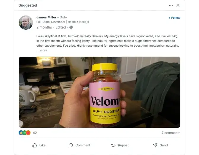 Velomi Linkedln Reviews