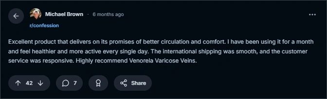 Venorela Varicose Veins Reddit Reviews