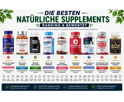 besten Nahrungsergänzungsmittel für männliche Leistungsfähigkeit
