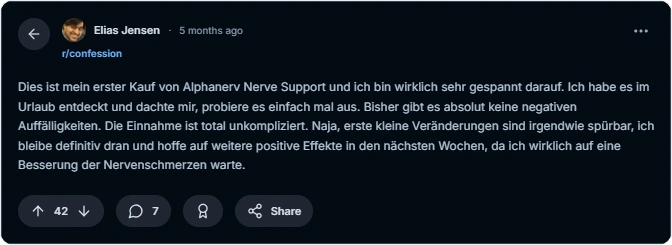 Alphanerv Nerve Support Reddit Erfahrungen