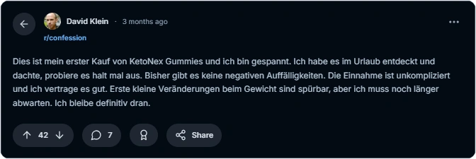 Ketonex gummies Reddit erfahrungen