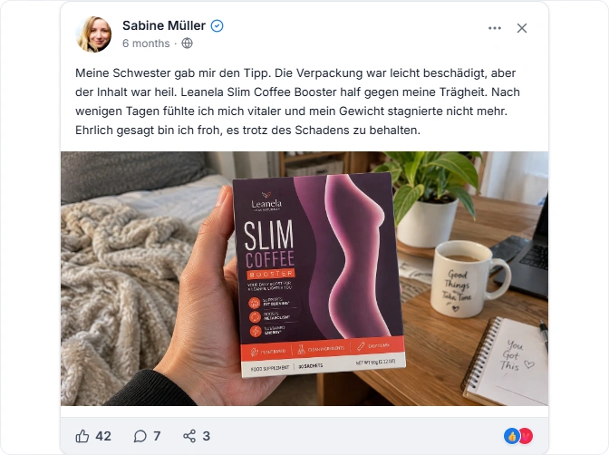 Leanela Slim Coffee Booster Facebook Erfahrungen