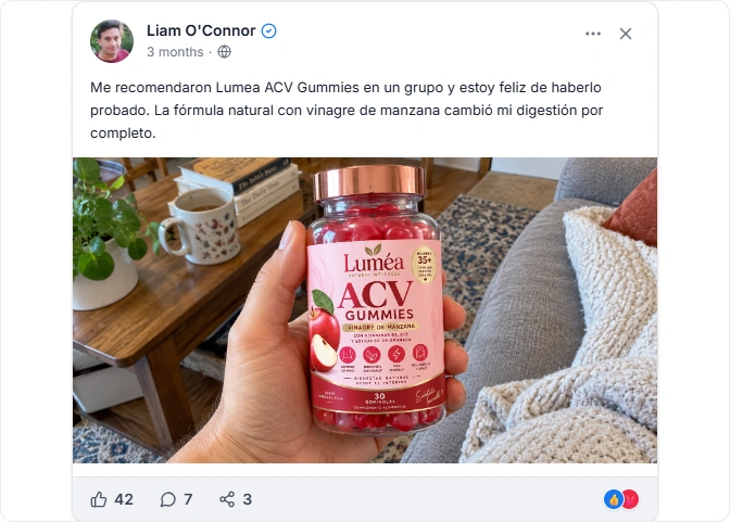 Lumea ACV Gummies Facebook Reseñas