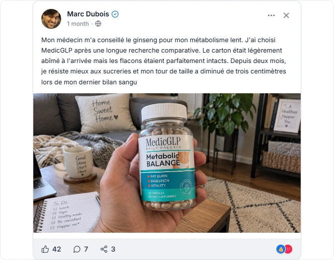 MedicGLP Facebook Avis