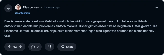 Metabolix Reddit Erfahrungen