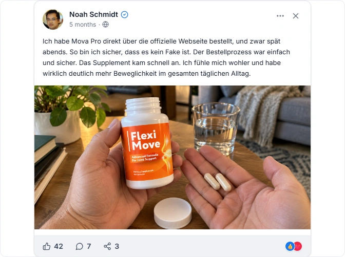 Mova Pro Facebook Erfahrungen