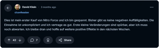 Nitro force Reddit bewertungen