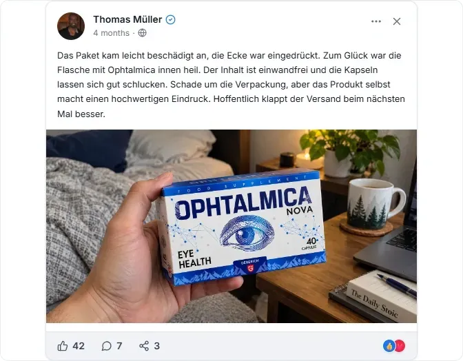 Ophtalmica Facebook Bewertungen