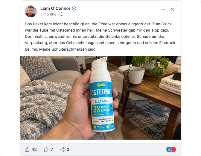 Osteomed Facebook Erfahrungen