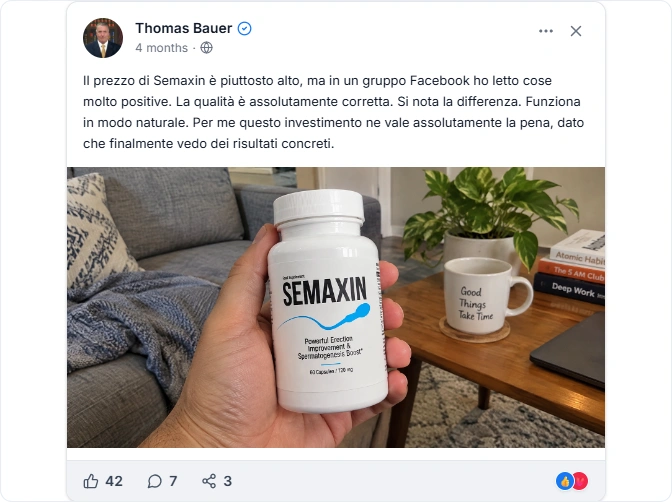 Recensioni Facebook Semaxin