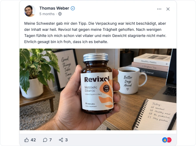 Revixol Facebook Erfahrungen