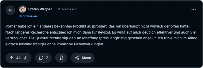 Revixol Reddit Erfahrungen