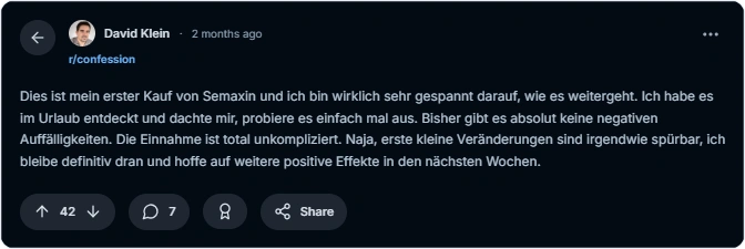 Semaxin Reddit Erfahrungen