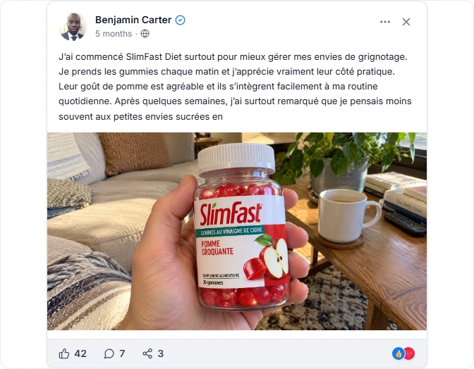 SlimFast Diet Facebook Avis