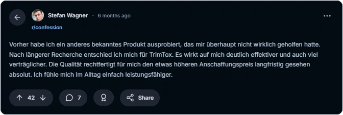 TrimTox Reddit Erfahrungen