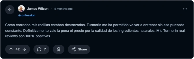 Turmerin Reddit Reseñas