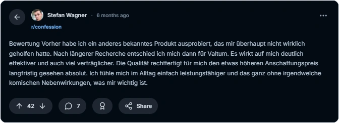 Valtum Reddit Bewertungen