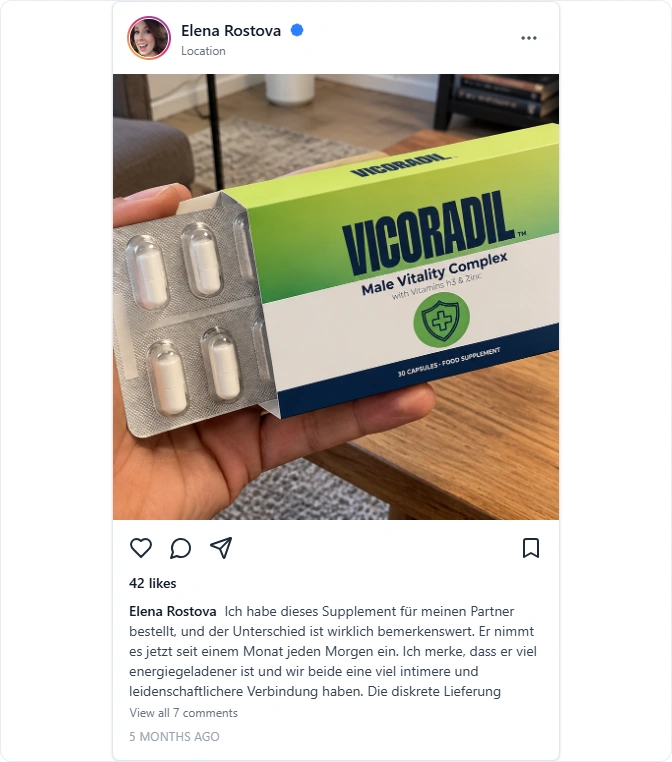 Vigoradil Instagram Erfahrungen