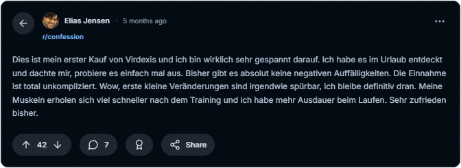 Virdexis Reddit Erfahrungen