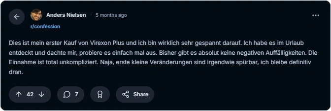 Virexon Plus Reddit Erfahrungen