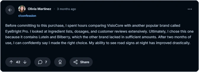 Visicore Reddit Reviews