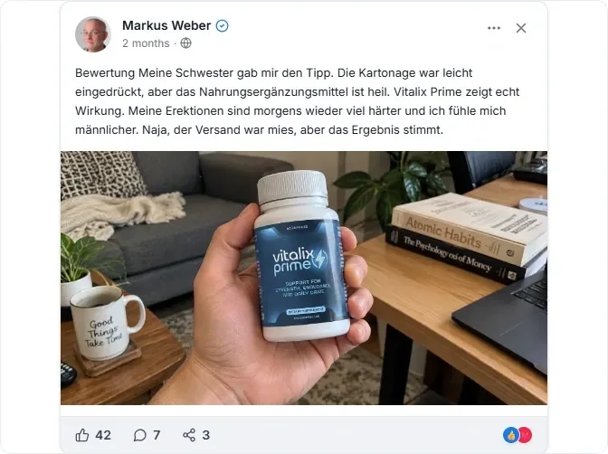 Vitalix Prime Facebook Erfahrungen