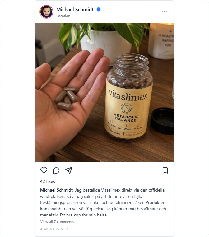 Vitaslimex Instagram Recension