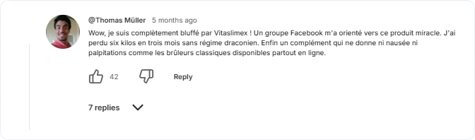 Vitaslimex YouTube avis