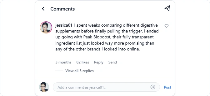 Peak Bioboost Instagram review