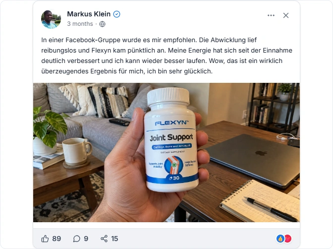 Flexyn Facebook Erfahrungen