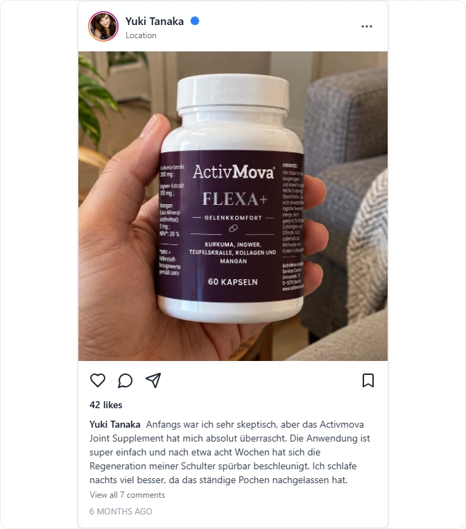 Activmova Joint Instagram Erfahrungen