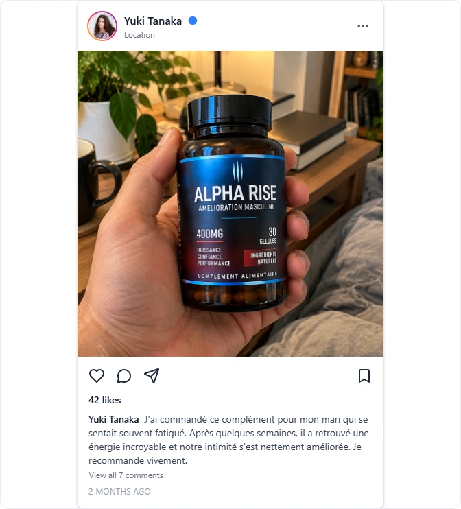 AlphaRise ME Instagram Avis